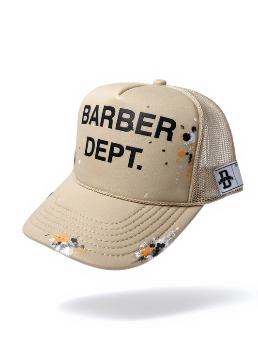 Barber Dept. Trucker Hat - Dessert Sand