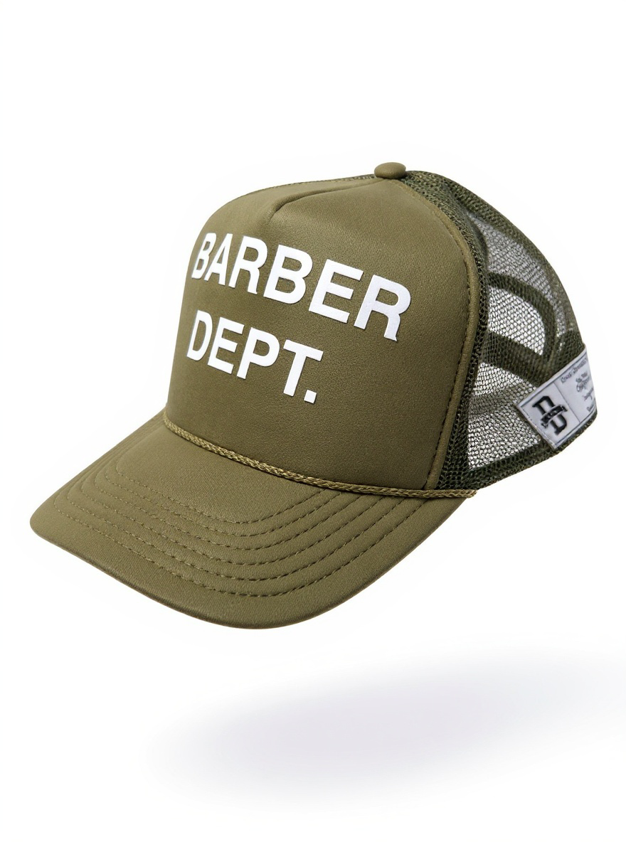 Barber Dept. Trucker Hat - Money Green