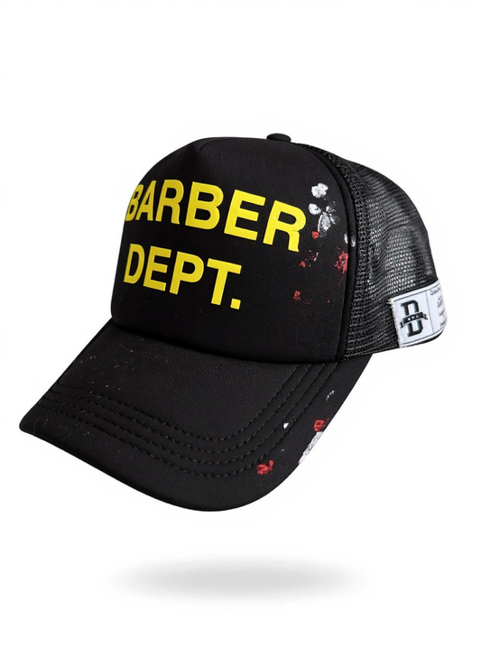 Barber Dept. Trucker Hat - Black